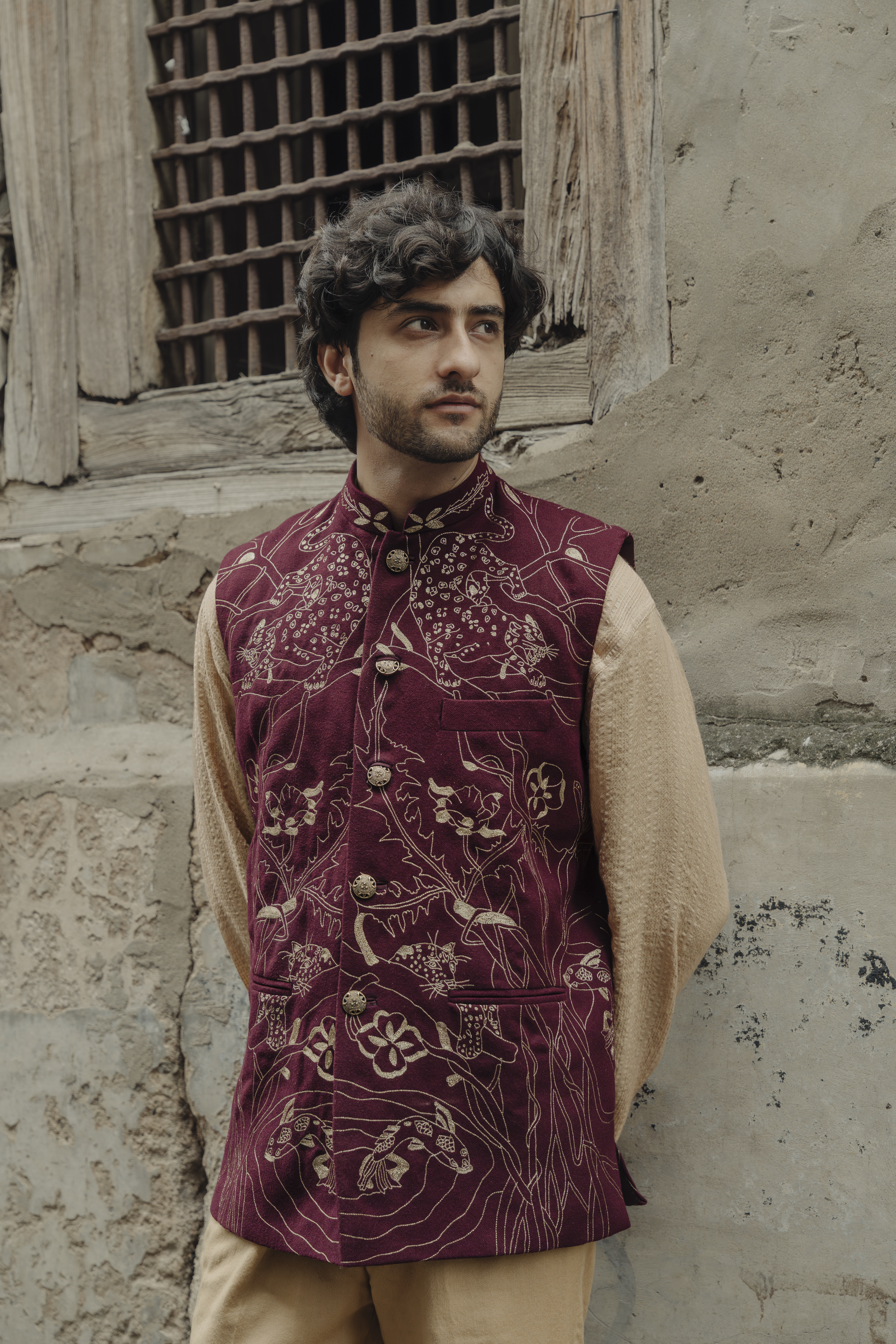 Leopard Embroidery Waistcoat